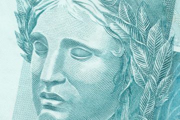 Real dinheiro 2quad Brazilian Real - BRL currency. One hundred reais face template for economic and financial concepts.